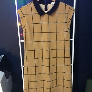 Nordstrom camel grid dress